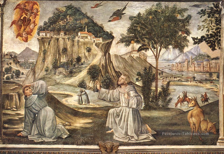 Stigmates de Saint François Renaissance Florence Domenico Ghirlandaio Peintures à l'huile